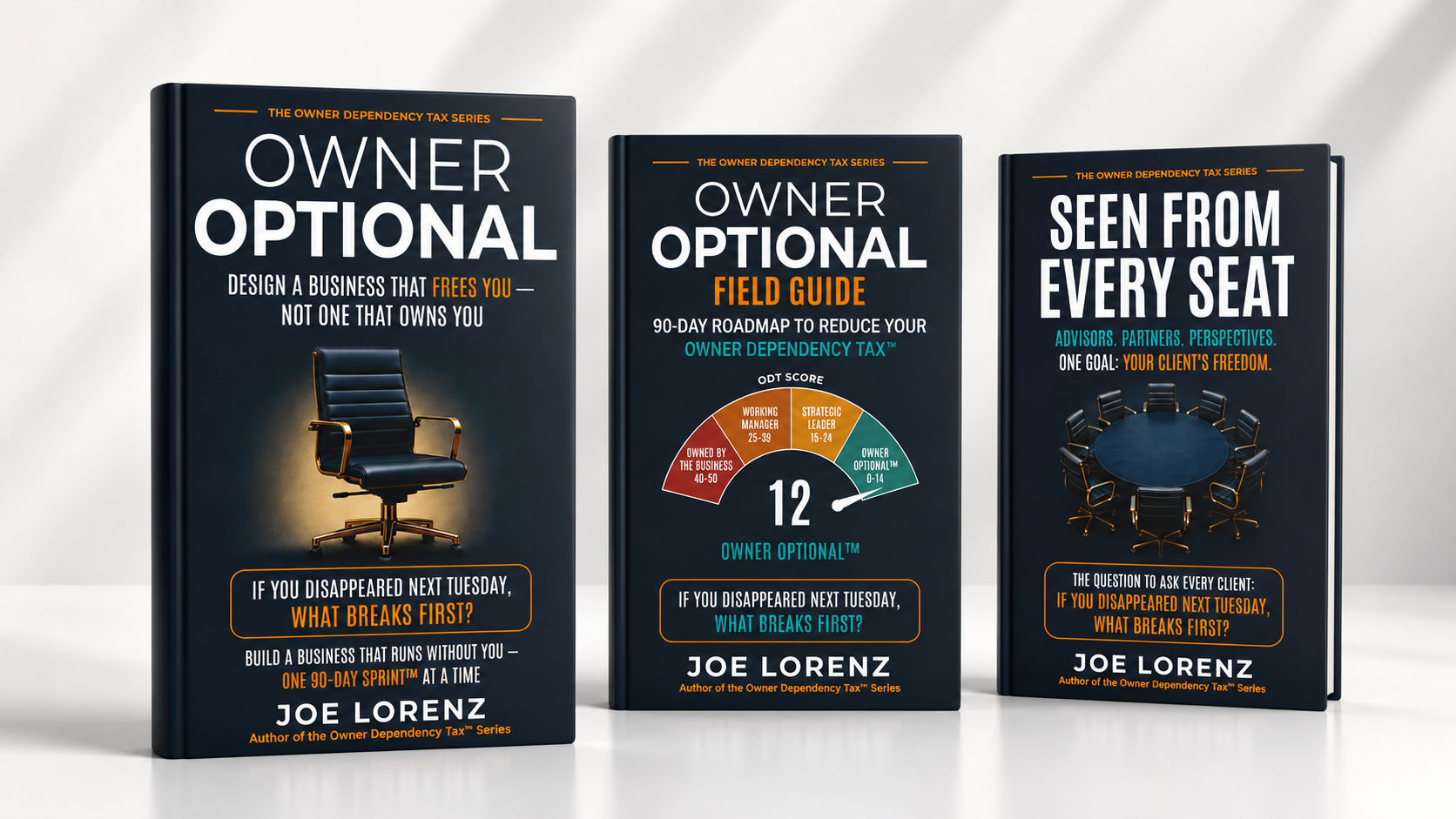 The Owner Dependency Tax™ Series — Owner Optional, Owner Optional Field Guide, and Seen From Every Seat